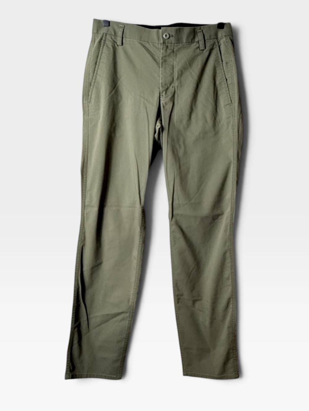 Kit and Ace Men's Straight Leg Pant Size 32/30 Olive Green Slim (L)